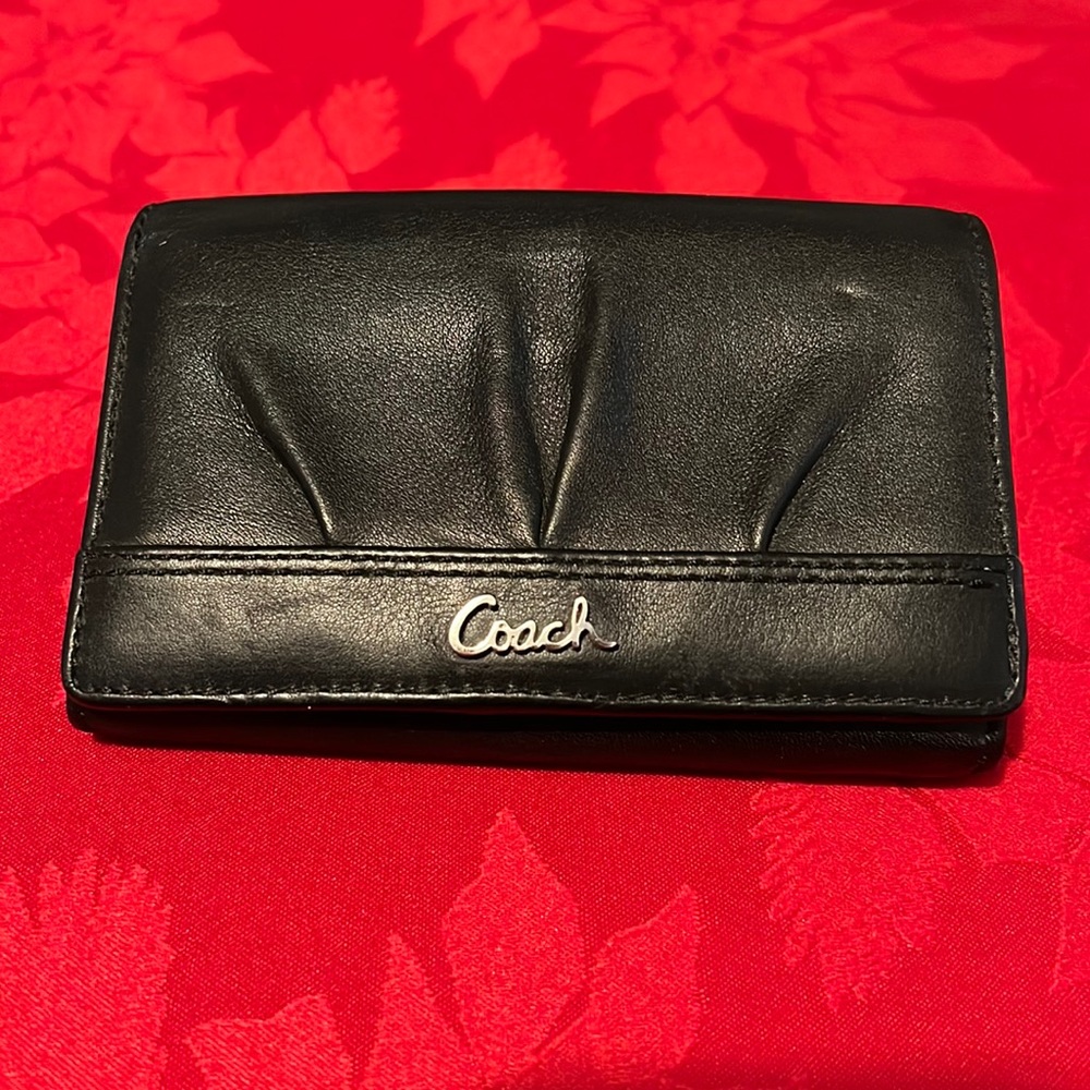 Black Leather Coach Wallet